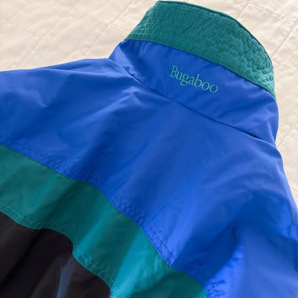 Vintage Columbia Color‎ Block Bugaboo Jacket 14/16 Boys Black Blue Green